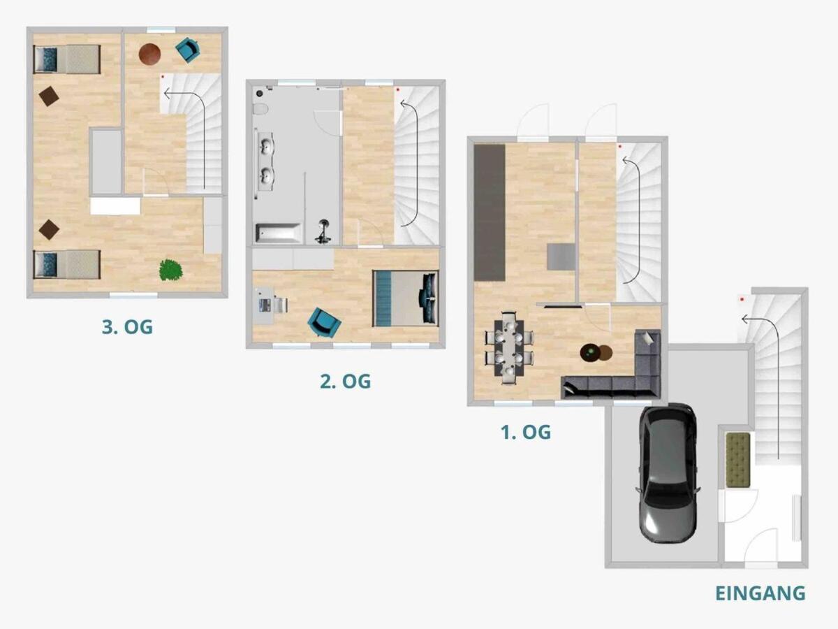 דירות Discovair Traben-Trarbach - Ferienhaus Fuer 6 Personen Mit Netflix חדר תמונה